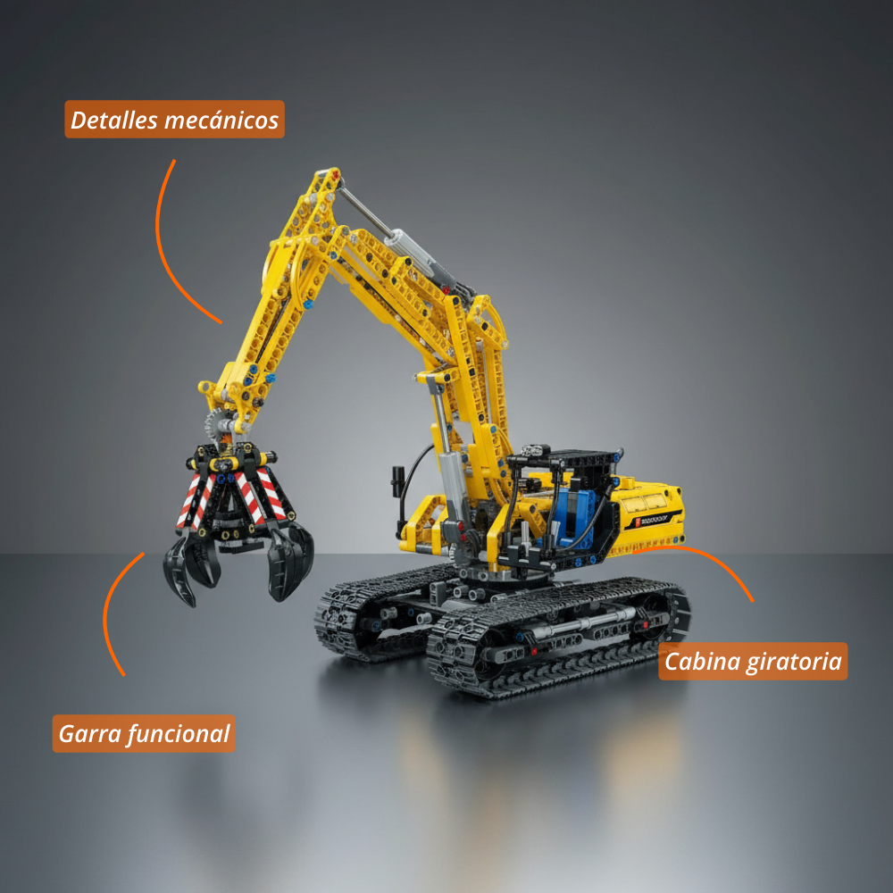 Excavadora de Construcción con Garra (720 pzas)
