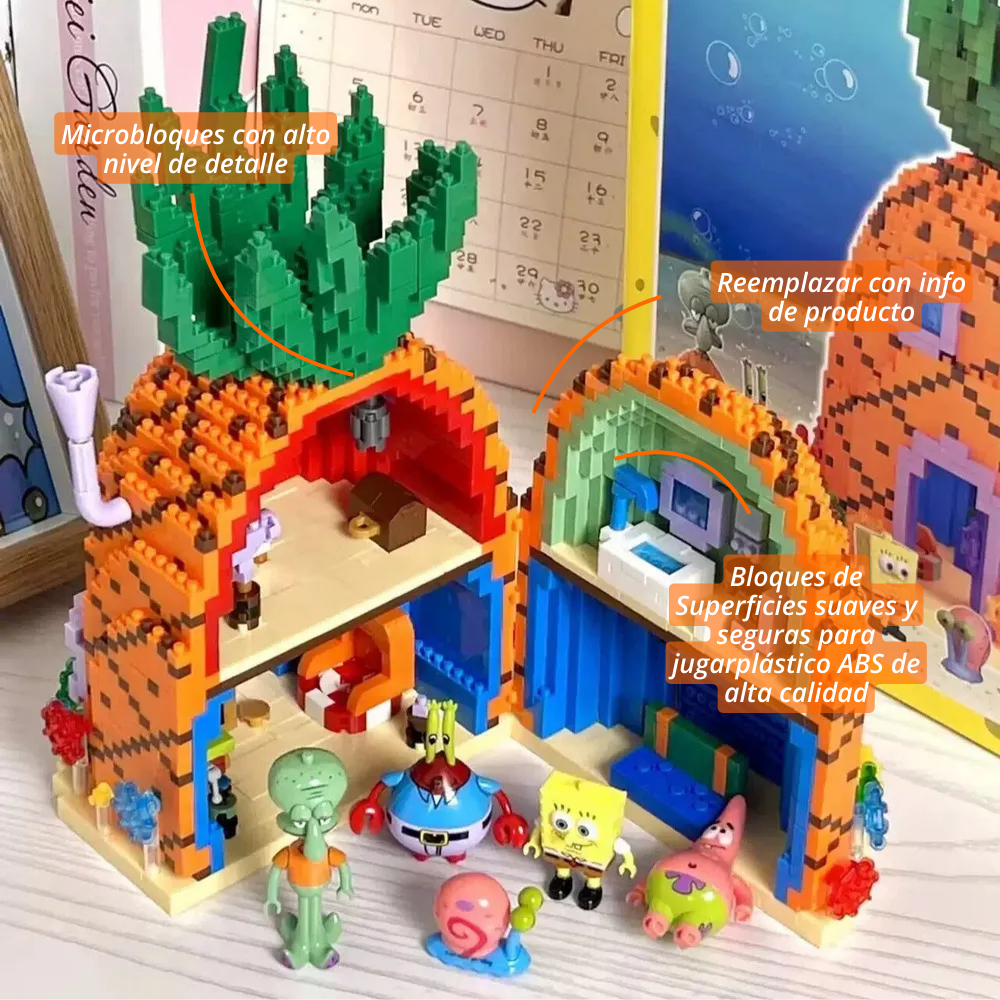Casa Piña del Fondo Marino (3197 micro-pzas)