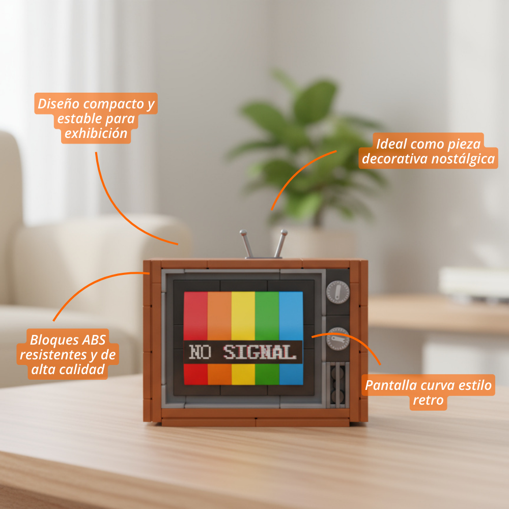 Retro TV Decorativa (133 pzas)