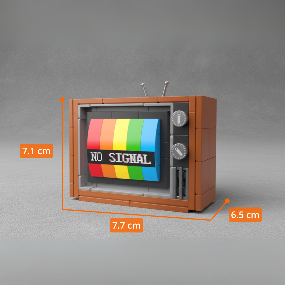 Retro TV Decorativa (133 pzas)