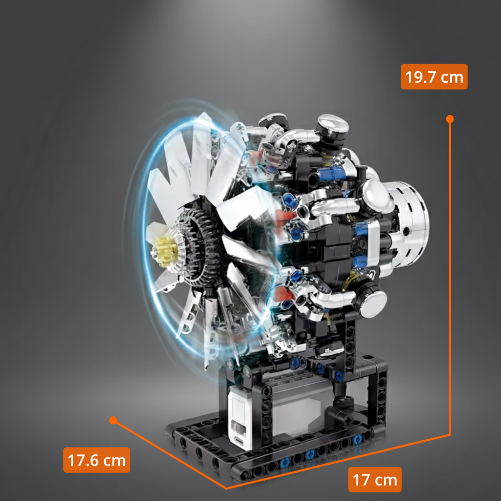 Motor de Avión V8 (558 pzas)