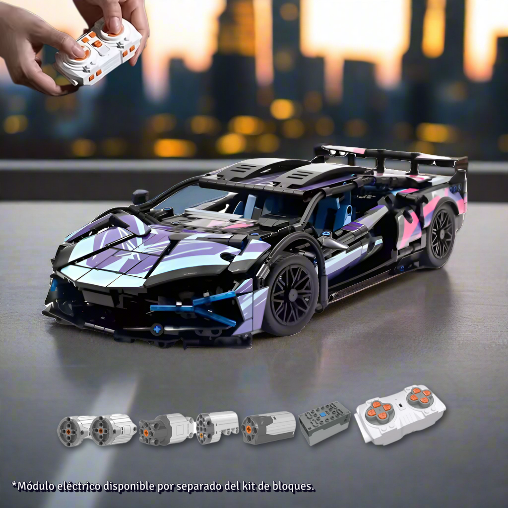1314PCS Black Purple Lamborghinised Sian Sport Car Building Blocks Assemble Racing Vehicle Bricks Toys Birthday Gift for Kid Boy